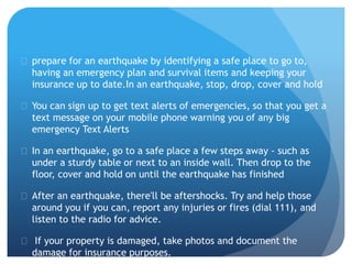 Earthquakes- environmental management studies | PPTX
