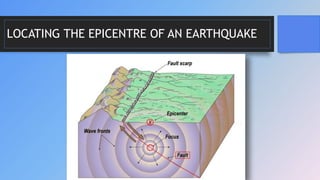 LOCATING THE EPICENTRE OF AN EARTHQUAKE
 