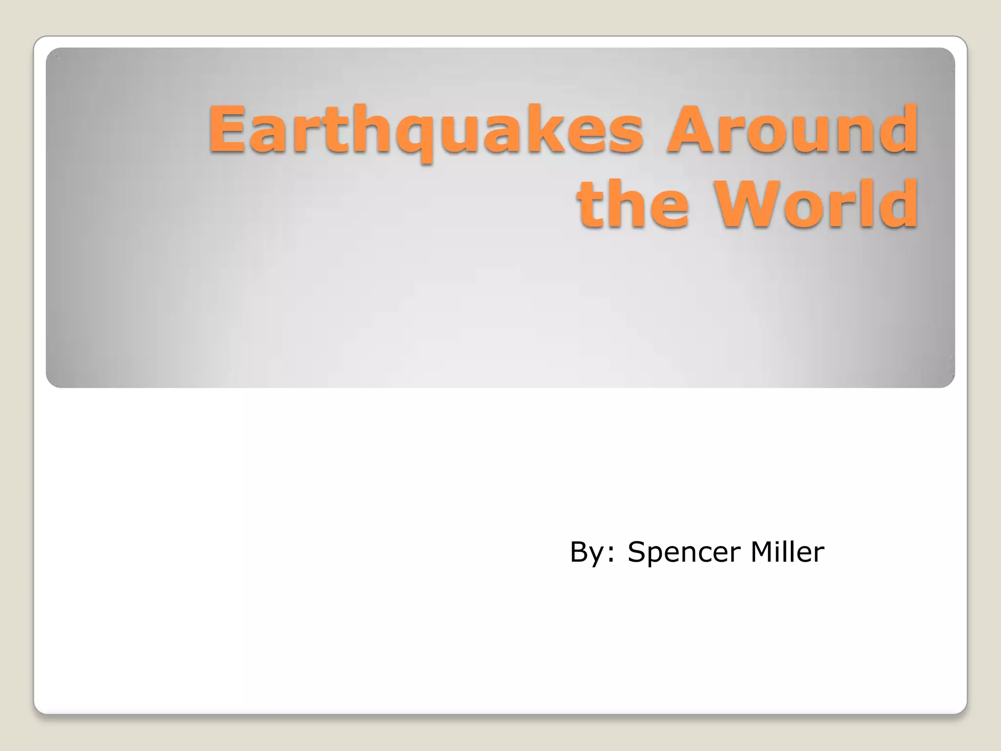Earthquakes around the world in last 7 days