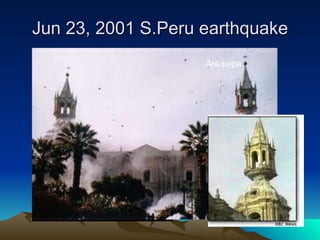 Jun 23, 2001 S.Peru earthquake Arequipa 