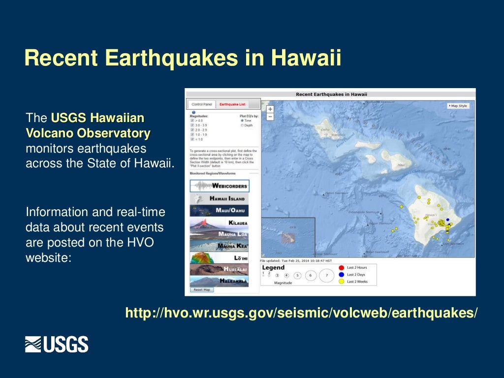 Earthquake hawaii usgs