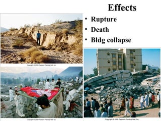 • Rupture
• Death
• Bldg collapse
Effects
 