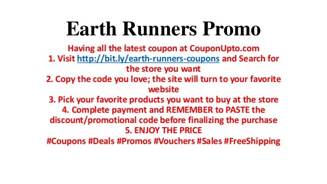 Earth runners promo code Clearance