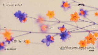 CREDITS: This presentation template was created by
Slidesgo, and includes icons, infographics & images by
Freepik
Thank you!
Do you have any questions?
+00 000 000 000
20 XX
 