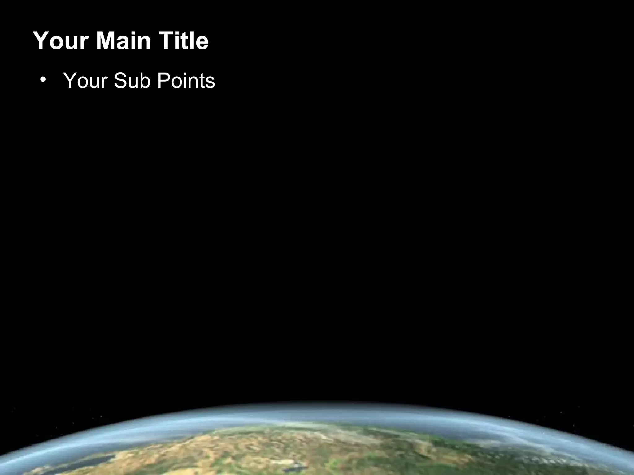 Your Main Title Your Sub Points 