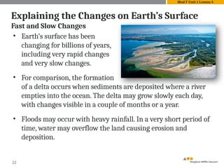 Earth’s Changing Surface geologic procces _ModF_U1_L4.pptx