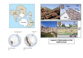 364
Lesson 3: Deformation of the
Earth’s Crust
 