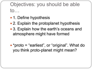 Protoscience Definition Earth Science 1 | PPT
