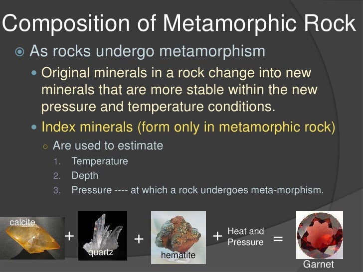 Earth Science 2.4 Metamorphic Rock