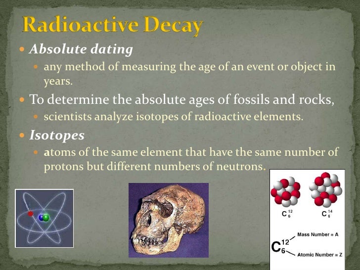 dating rocks methods