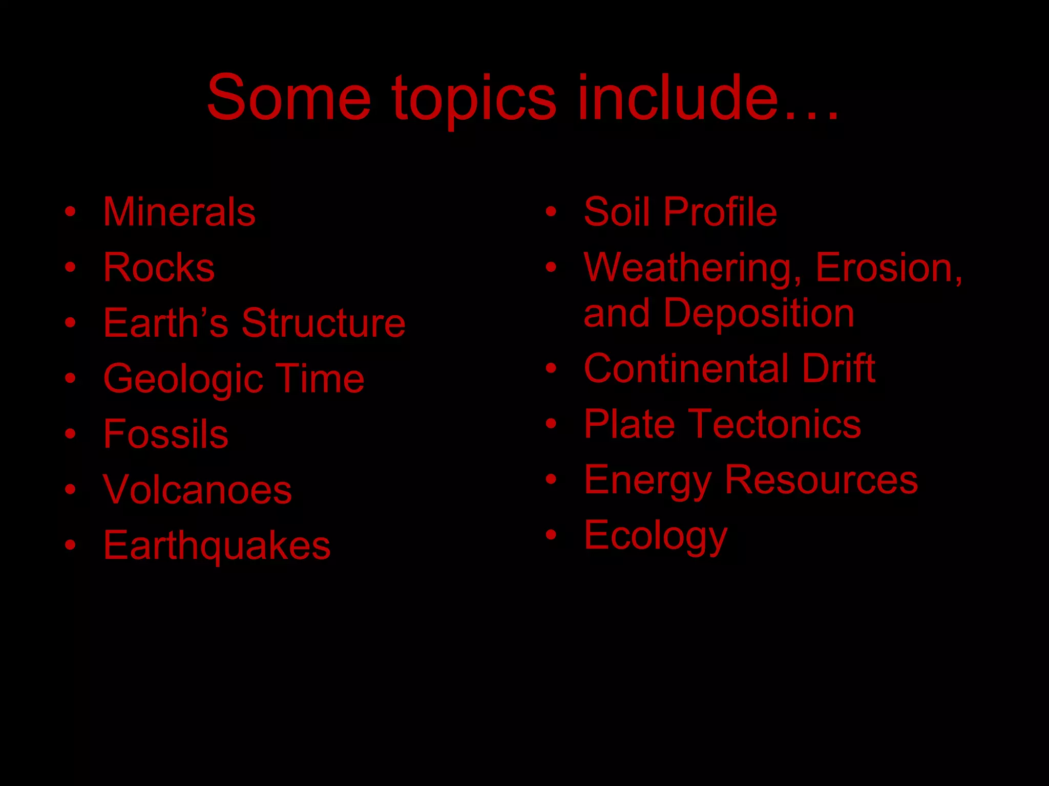 Earth science overview | PPT