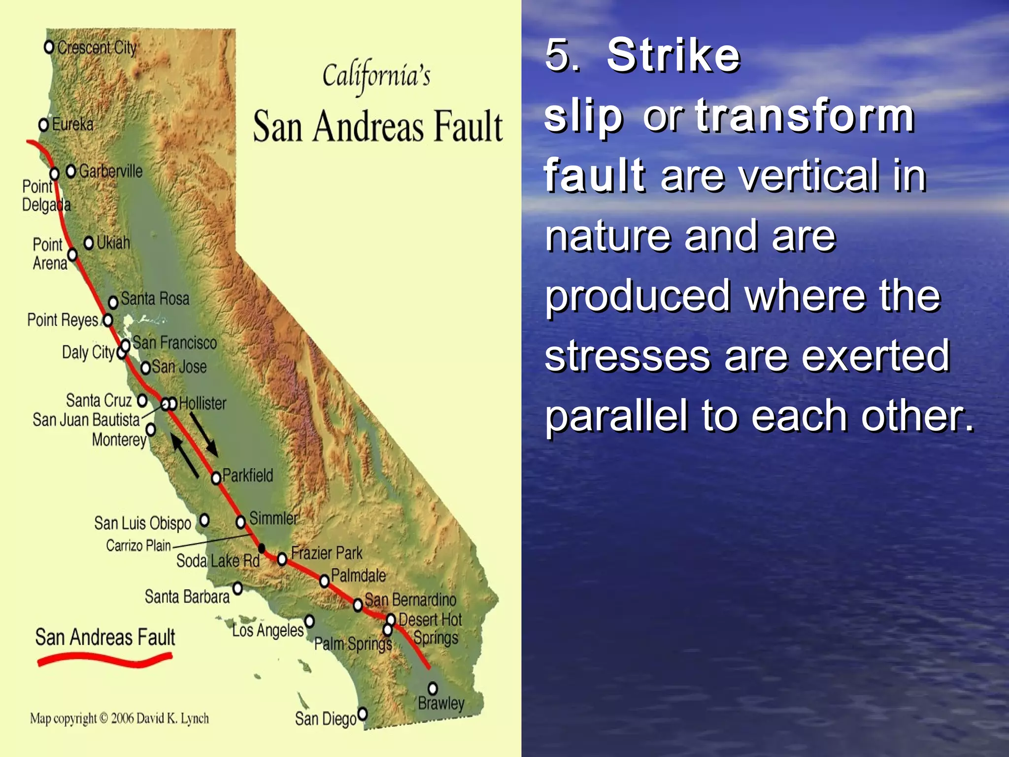 55.. SSttrriikkee 
sslliipp oorr ttrraannssffoorrmm 
ffaauulltt aarree vveerrttiiccaall iinn 
nnaattuurree aanndd aarree 
pprroodduucceedd wwhheerree tthhee 
ssttrreesssseess aarree eexxeerrtteedd 
ppaarraalllleell ttoo eeaacchh ootthheerr.. 
