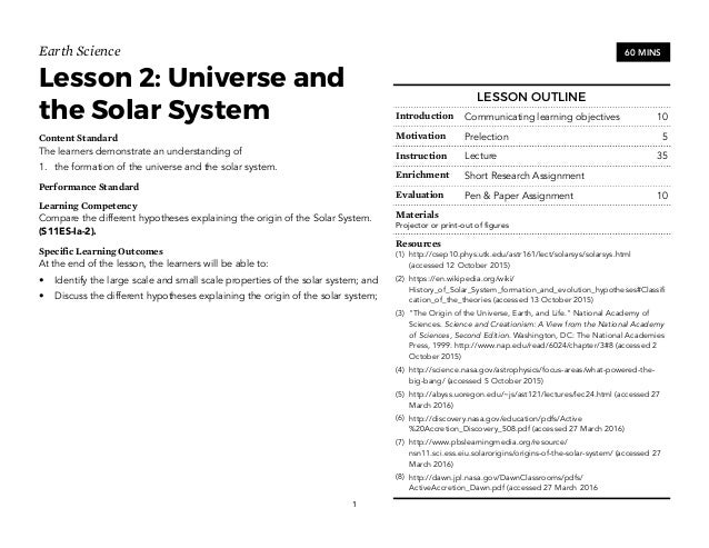 EARTH SCIENCE TEACHING GUIDE