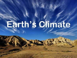 Earth’s Climate 