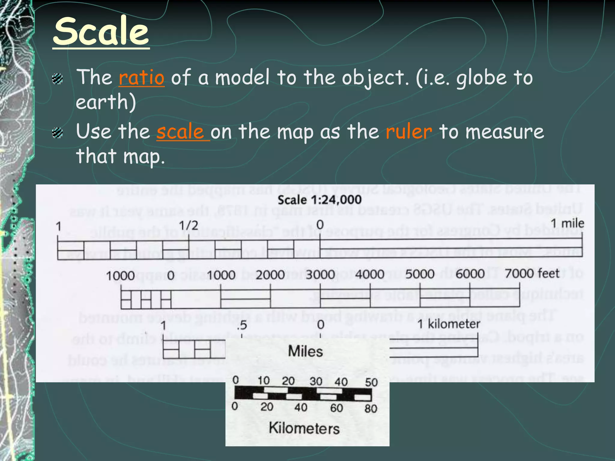 Types of IsolinesContour Line – Isoline that connects points of equal elevations on a contour map.Isotherm - Isoline that connects points of equal temperature on a field map.Isobar – Isoline that connects points of equal pressure on a field map.