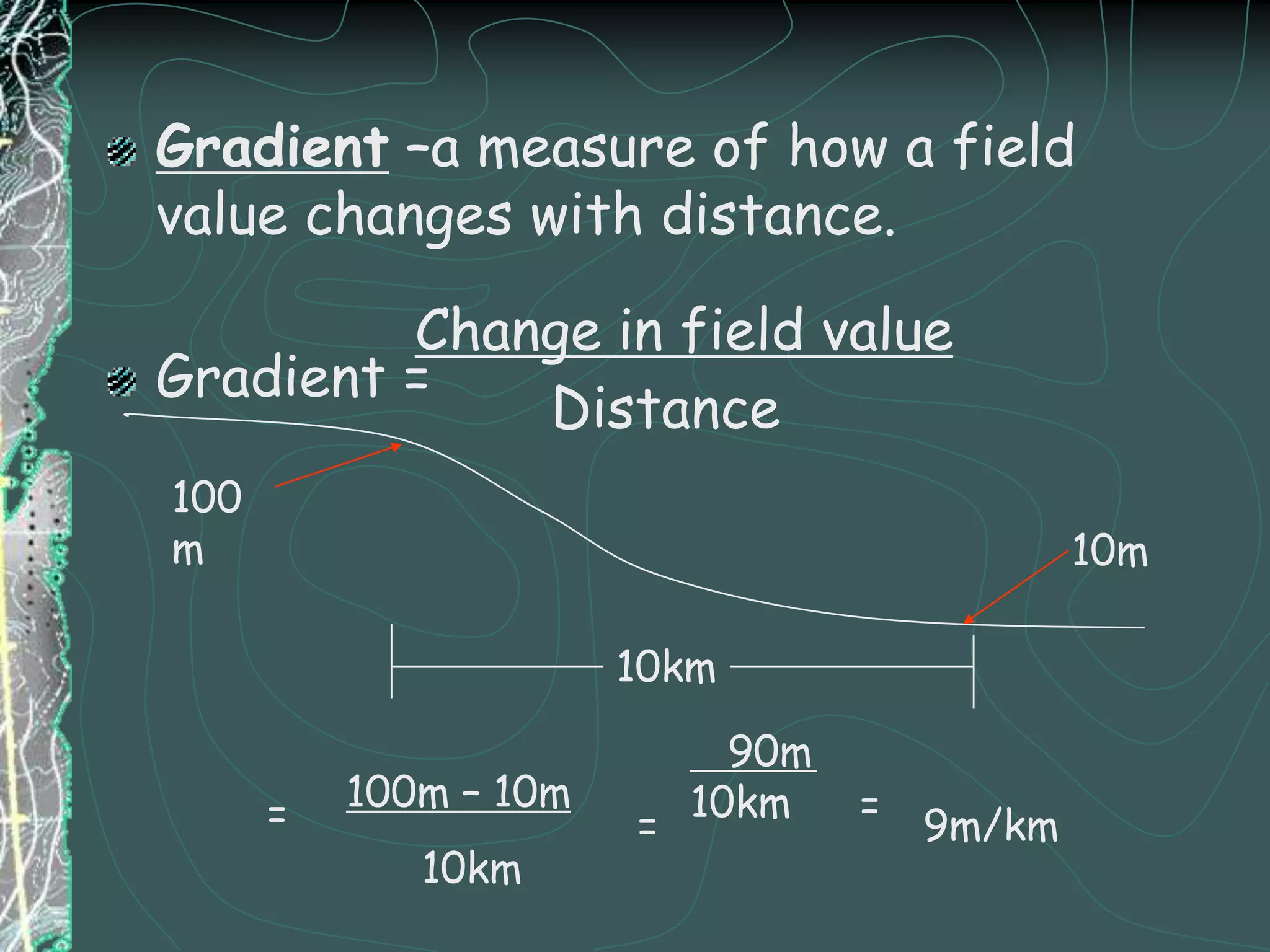 Assume a steady elevation change between neighboring readings when positioning contour lines.