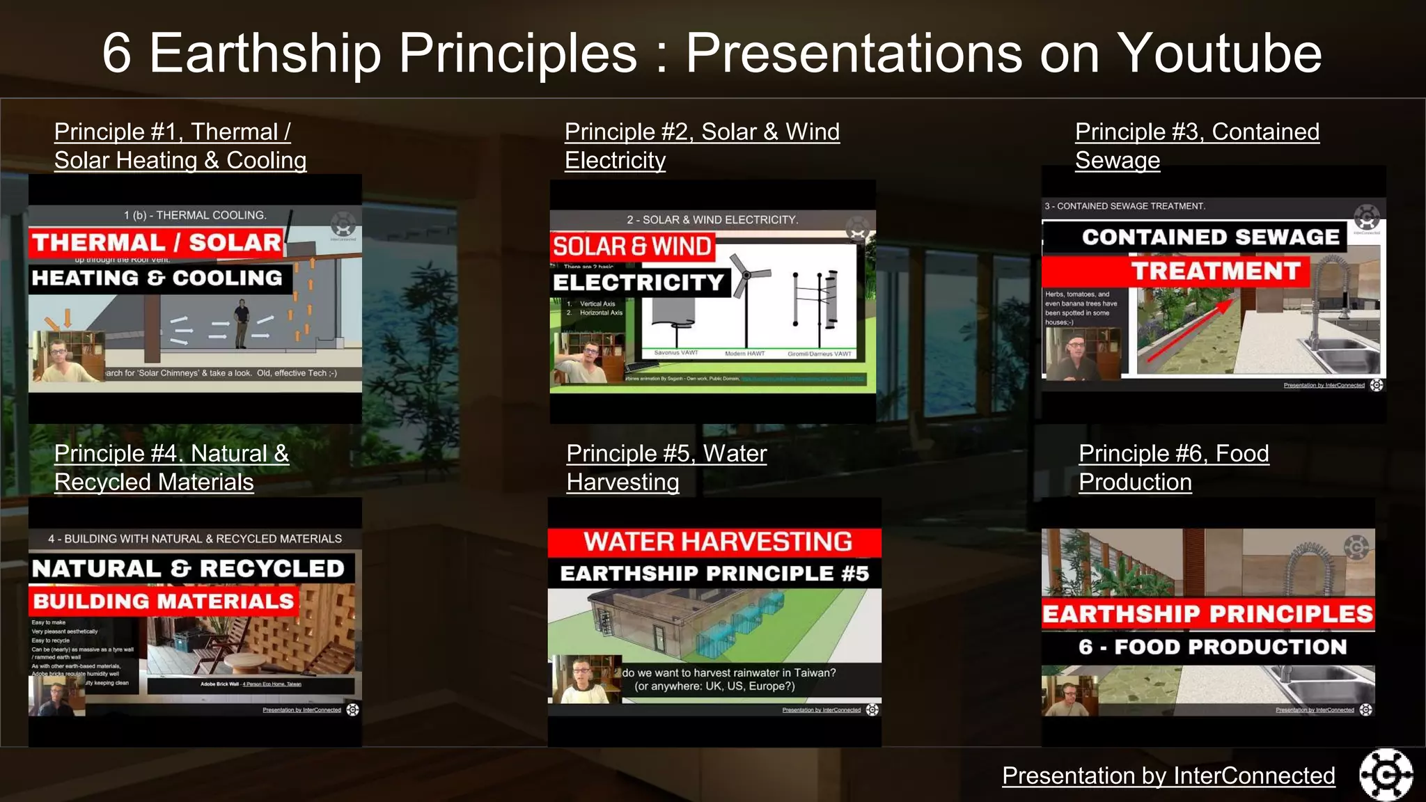 Photo inspiration: Visual Reference: Earthships 6 Principles
