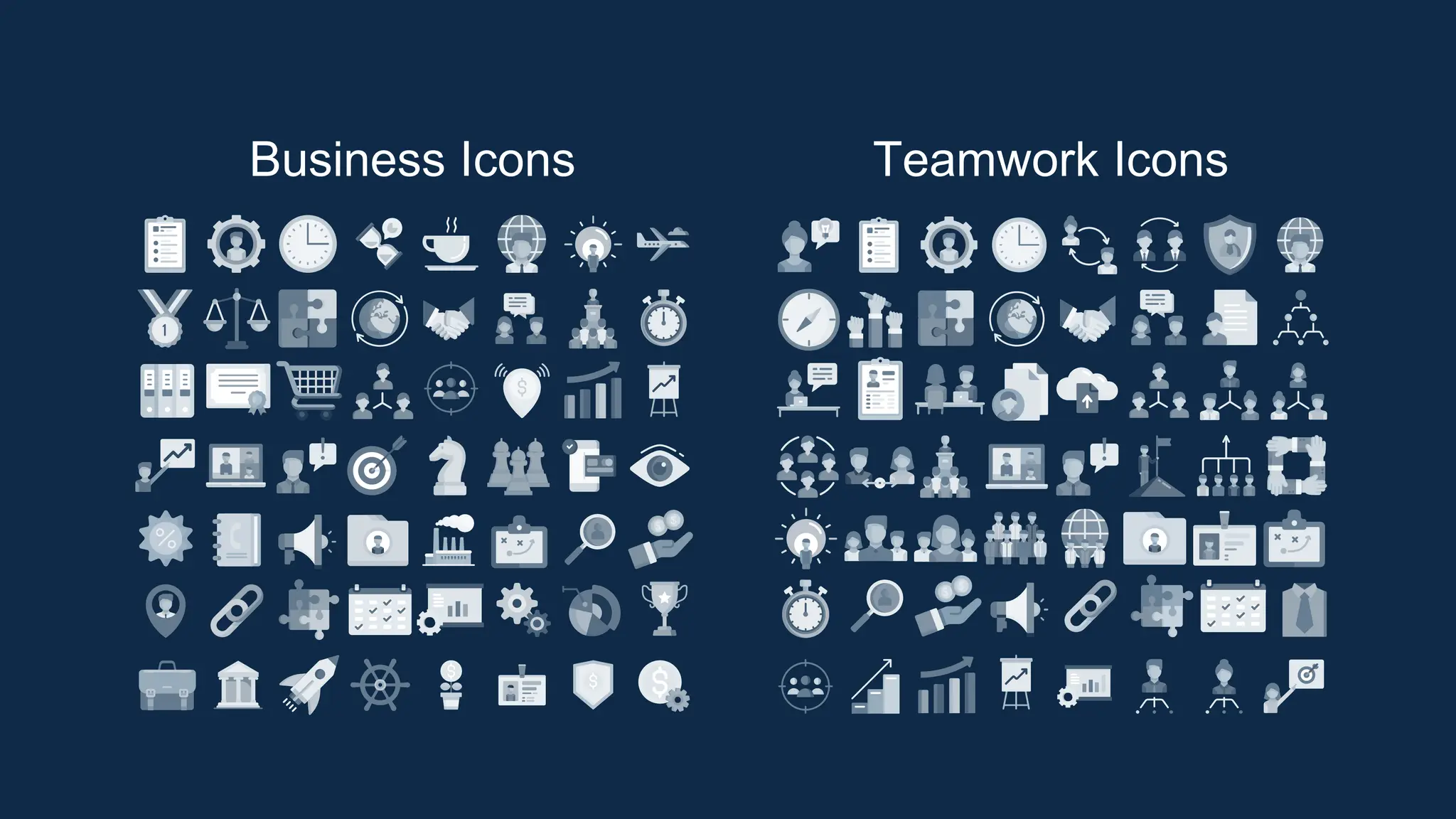 Business Icons Teamwork Icons
 