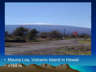 Mauna Loa, Volcanic Island in Hawaii 4169 m 