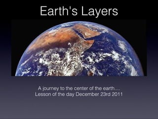 Earth's layers 