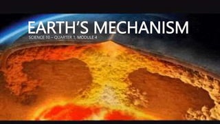 EARTH’S MECHANISM
SCIENCE 10 – QUARTER 1, MODULE 4
 