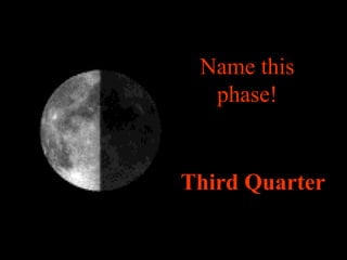 Name this
phase!
Third Quarter
 