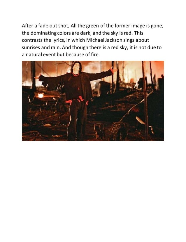 Earth Song Music Video Analysis PDF Earth Song Music Video Analysis PDF