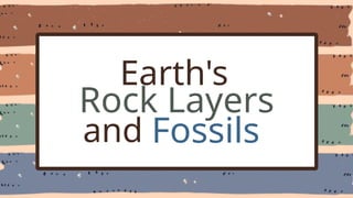 Earth's Rock Layers and Fossils Science Presentation Muted Colors ...