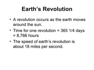 Ch 11 Earths Rotation And Revolution