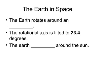 Ppt Earth Rotation earths_rotation_and_revolution elementary yaer 5.ppt