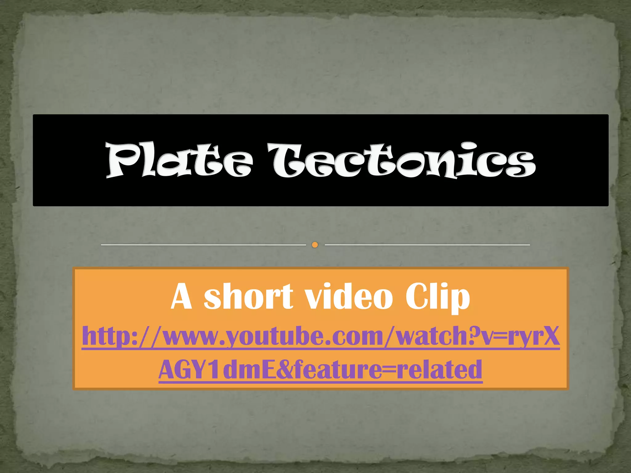 A short video Clip
http://www.youtube.com/watch?v=ryrX
AGY1dmE&feature=related

 