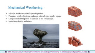 Earth surface processes md. yousuf gazi | PDF