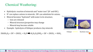 Earth surface processes md. yousuf gazi | PDF