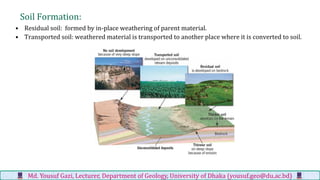 Earth surface processes md. yousuf gazi | PDF