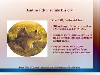 Earthwatch Ppt | PPT