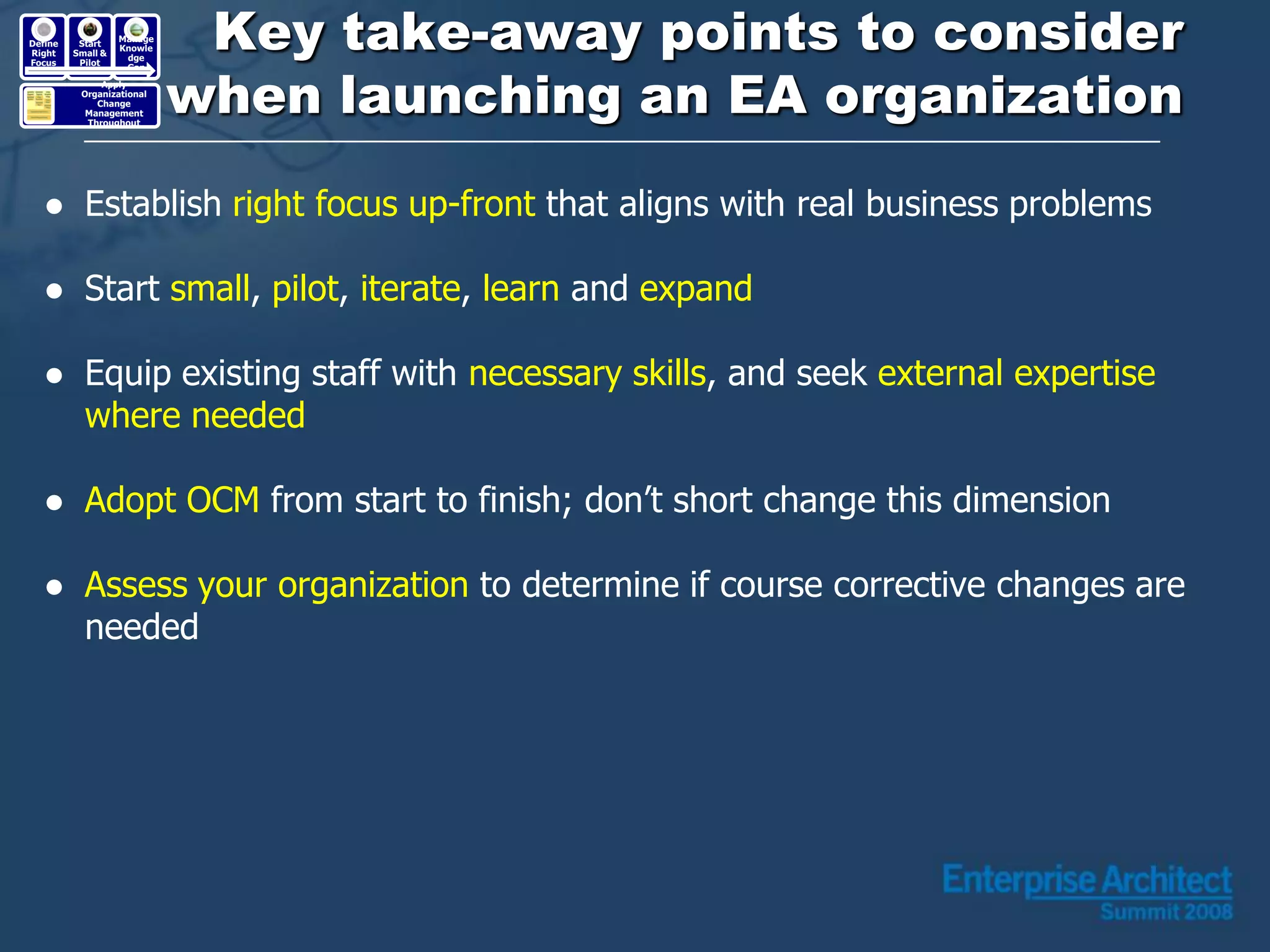 Enterprise Architecture: Making it Real