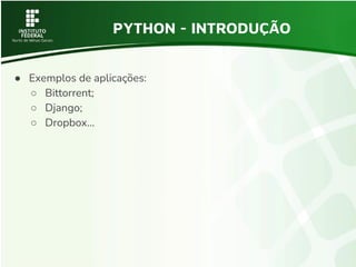 Python introdução a linguagem de programação | PDF