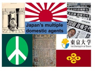 Japan’s multiple
domestic agents
 