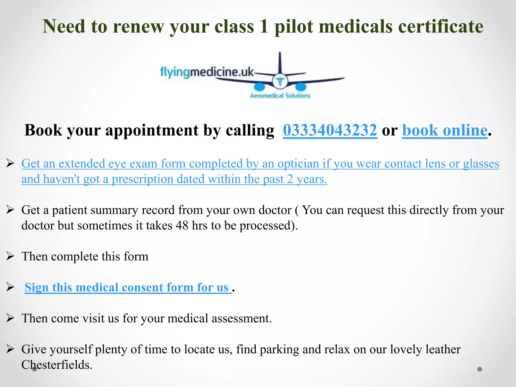 Easa class 1 pilot medical PPT