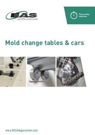 Mold change tables & cars
Time saving
solutions
www.EASchangesystems.com
 