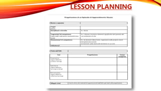 LESSON PLANNING
 