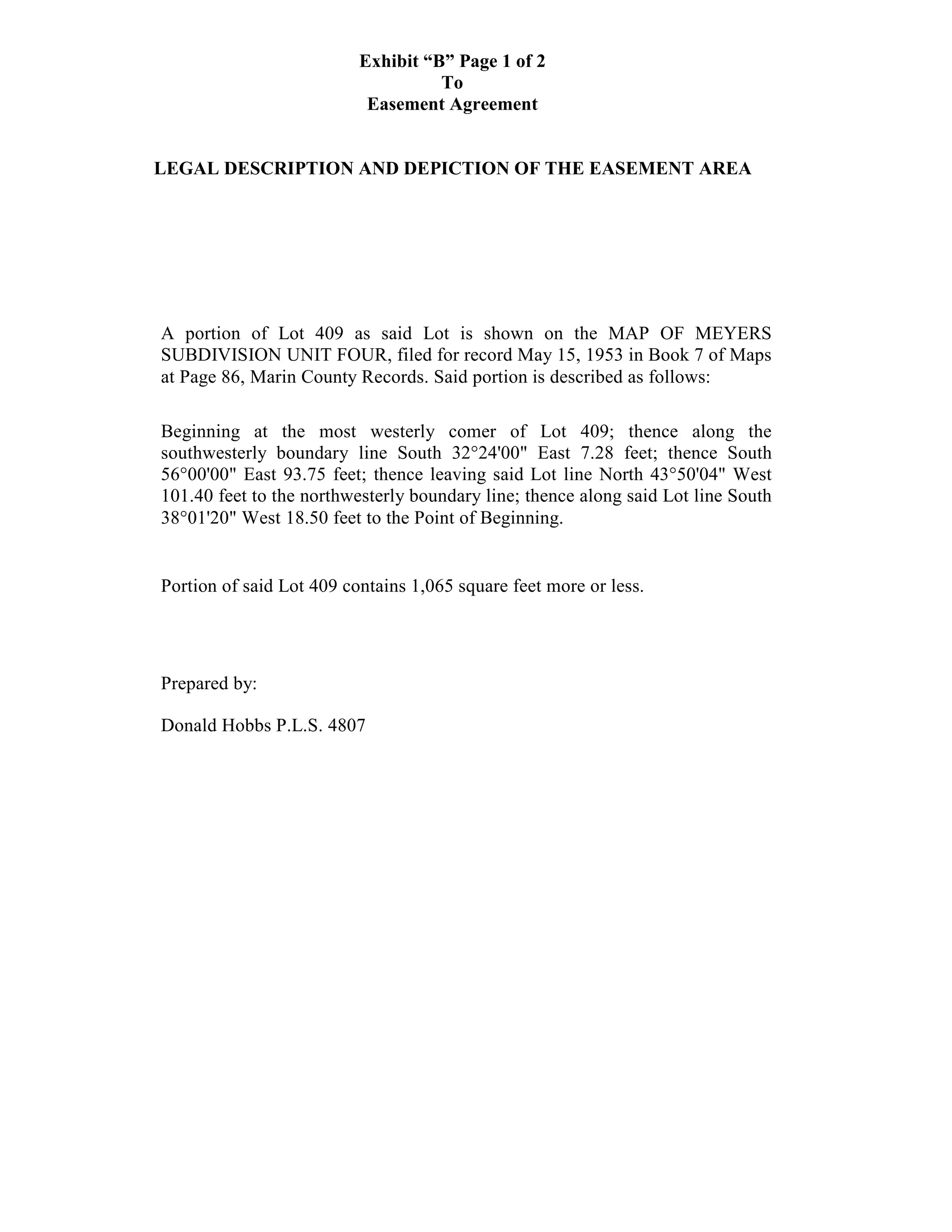 Easement Agreement | PDF