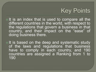 Ease of doing business in india | PPTX