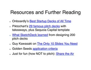 A Simple Plan For Building a Startup Entrepreneur's Pitch Deck | PDF