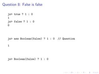 Javascript: The easiest quiz in the world ever | PPT