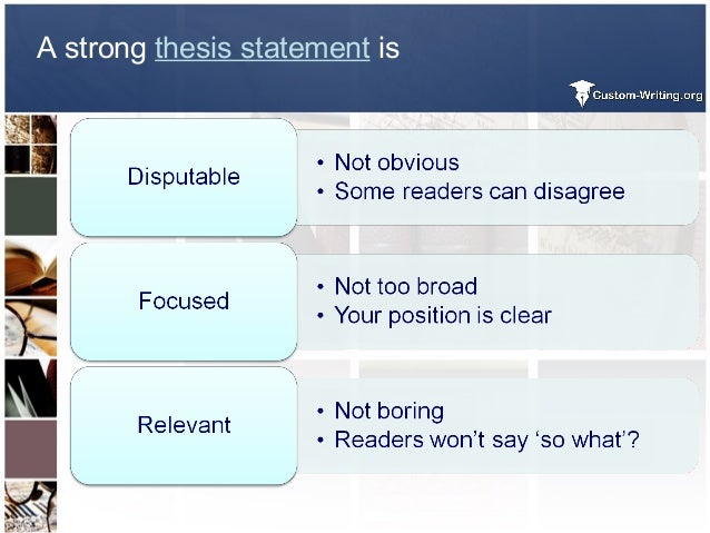 Easiest Way To Write A Thesis Statement