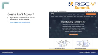 Information Classification: General
Create AWS Account
• If you do not have an account and you
would like to try out this flow
• https://www.aws.amazon.com
 