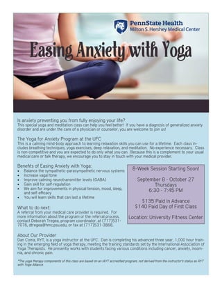 Easing Anxiety with Yoga