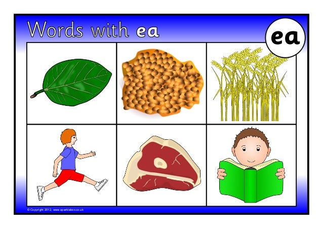 Worksheets Ea Words ea sound words copyright 2012 www sparklebox co uk with ea