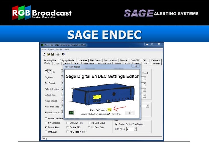Sage Digital ENDEC Sage Alerting Systems